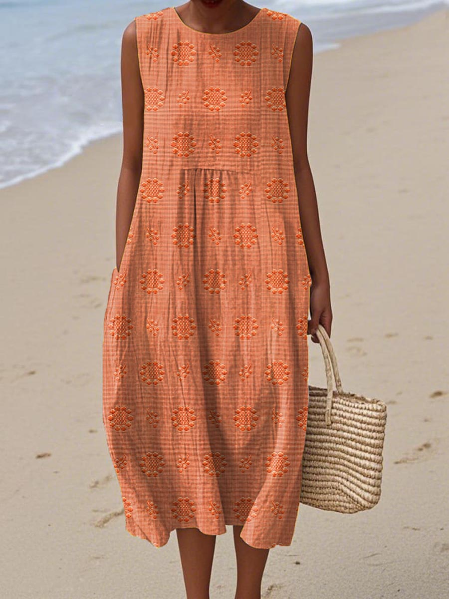 Beatrice - Elegant Sleeveless Dress with Pockets