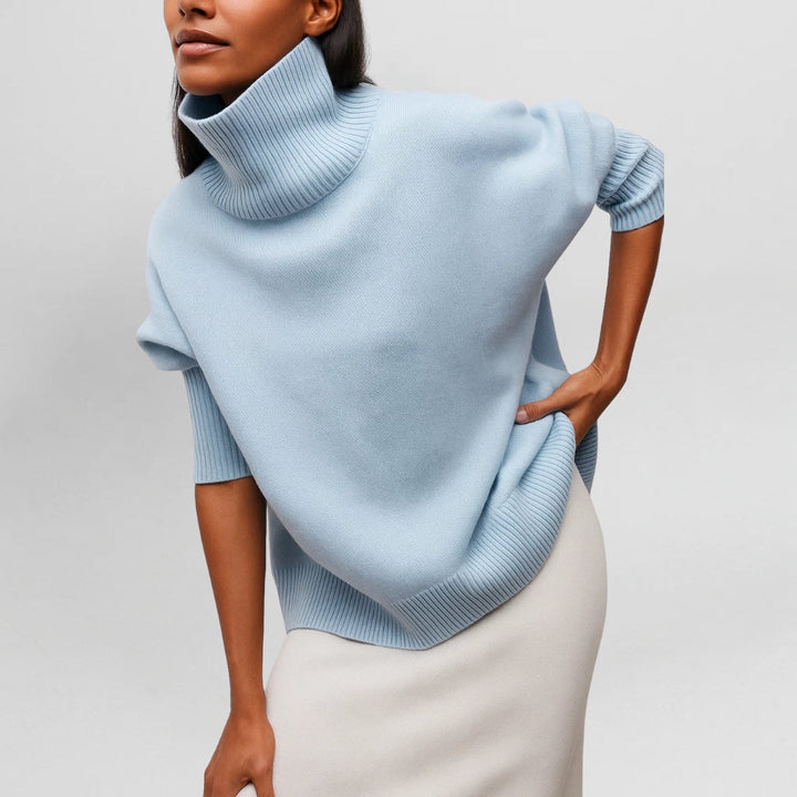 Stefanie | Warm and Refined Sweater with High Collar