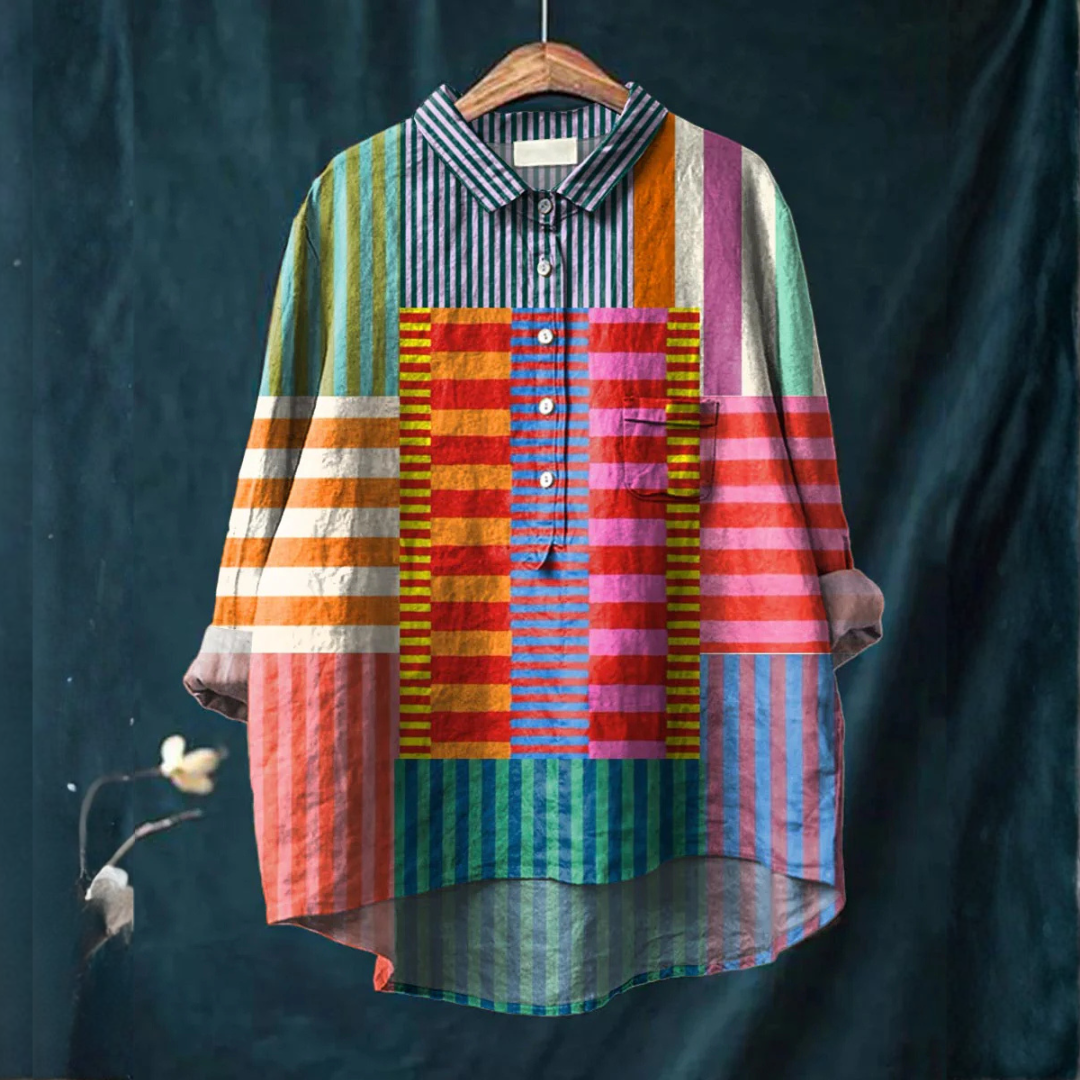 Fiorella – Linen Patterned Shirt