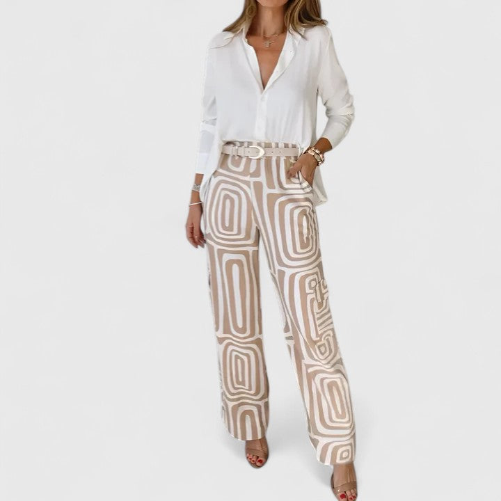 Clara | Elegant Two-Piece Set (Includes a Free Belt)