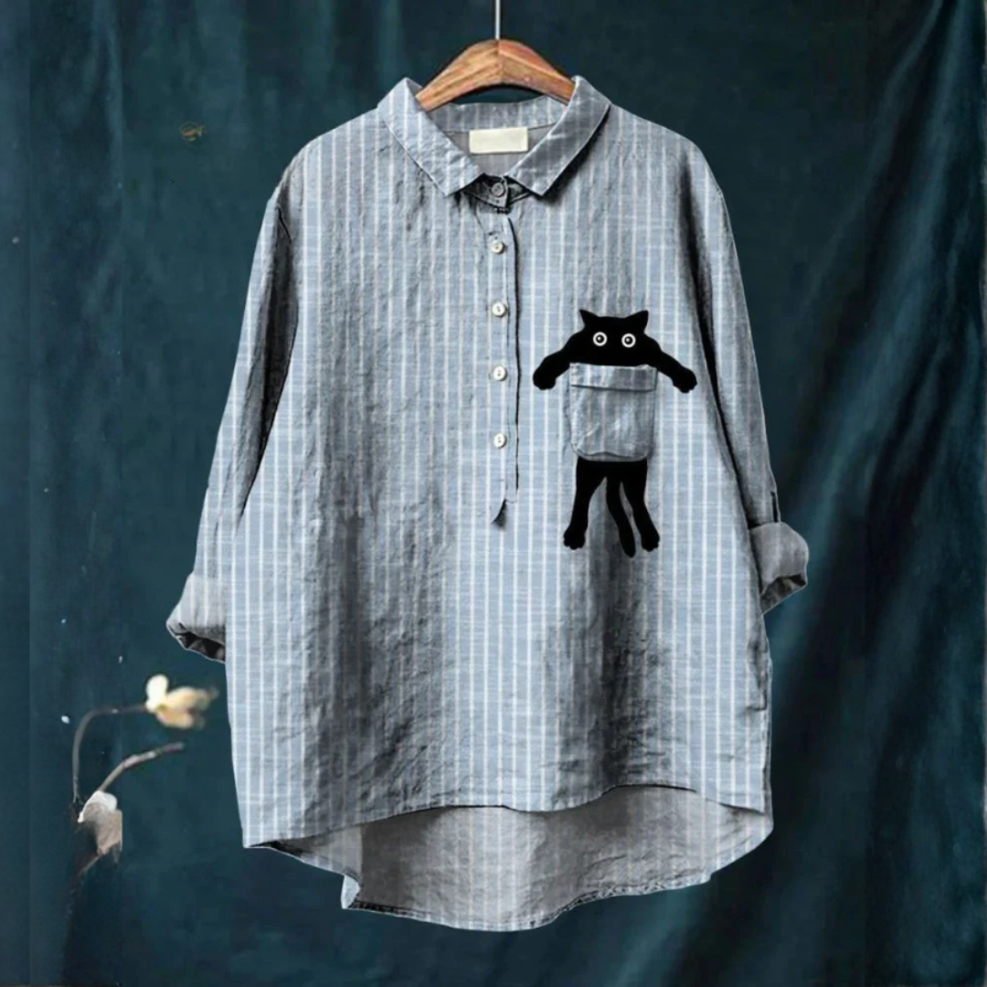 Ilaria – Linen Patterned Shirt