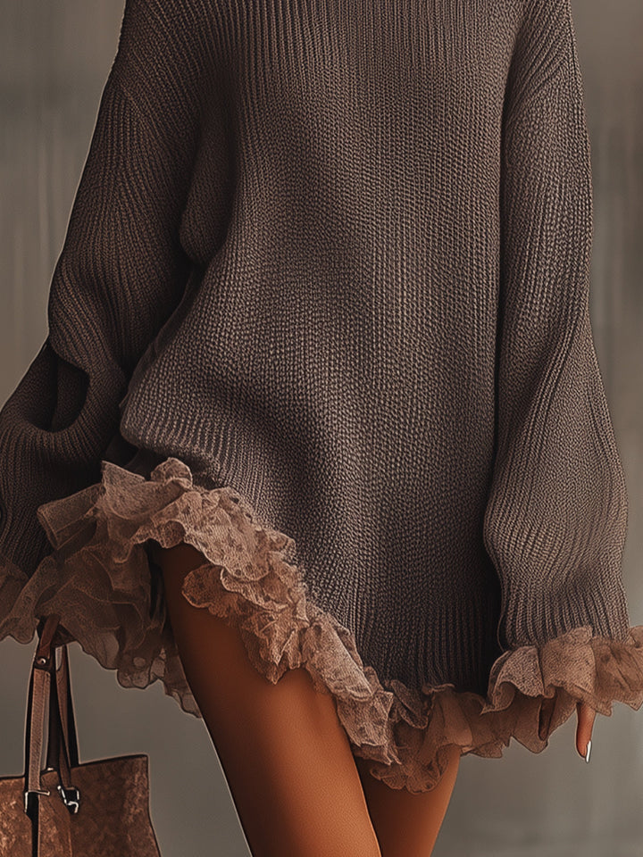 Nina - Ruffled Knit Dress