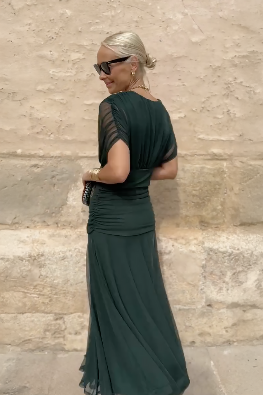 Lorenza™ | Elegant Maxi Wedding Guest Dress