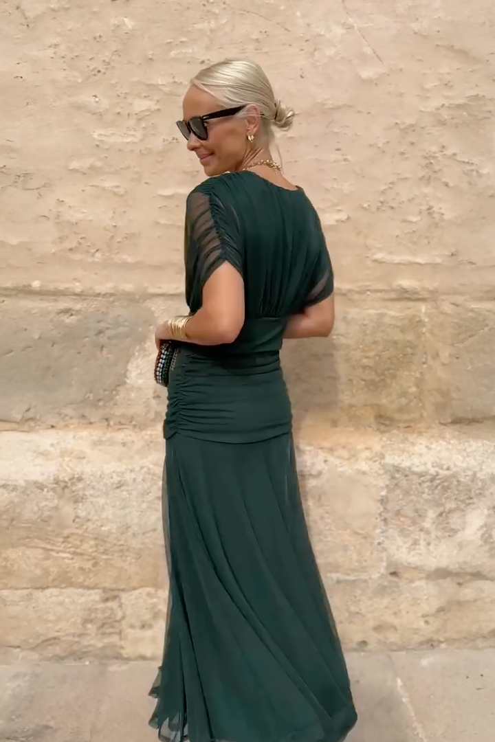 Lorenza™ | Elegant Maxi Wedding Guest Dress