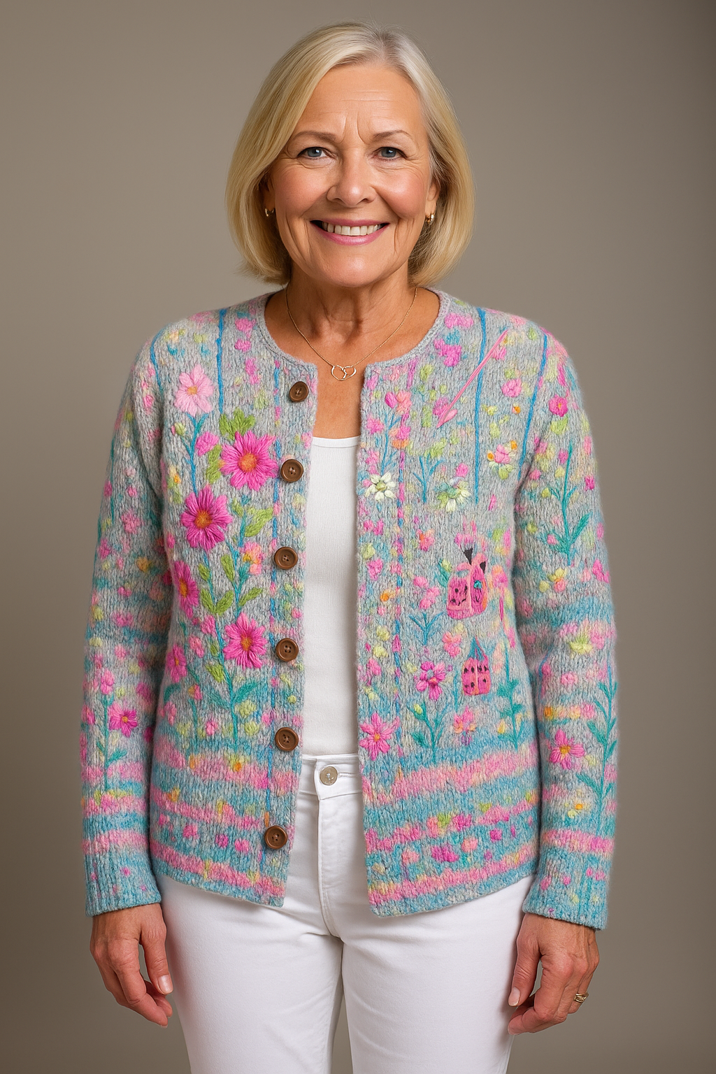 Lena | Elegant vest with floral print