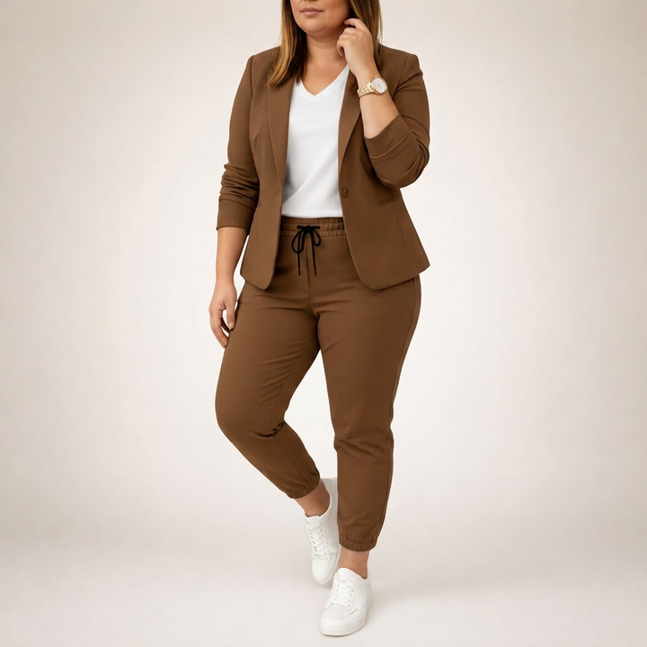 Eva | Loose Suit Set with a Sporty Accent