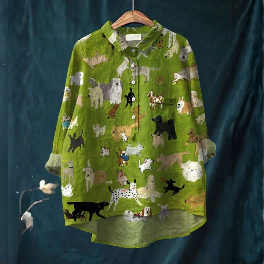Lavinia – Linen Printed Shirt