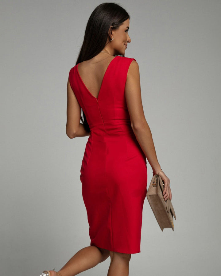 Dymphna | V-Neck Slit Maxi Dress