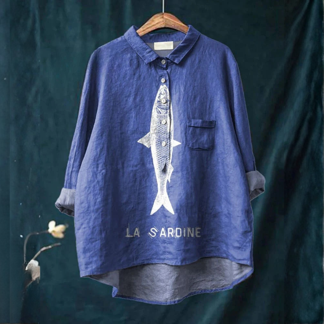 Federica – Linen Pattern Shirt