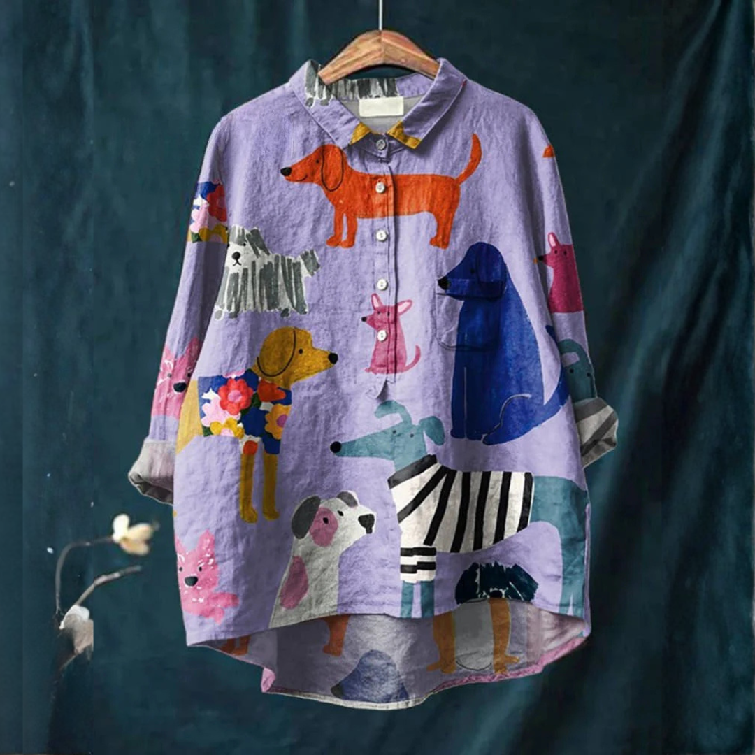 Ginevra – Linen Patterned Shirt