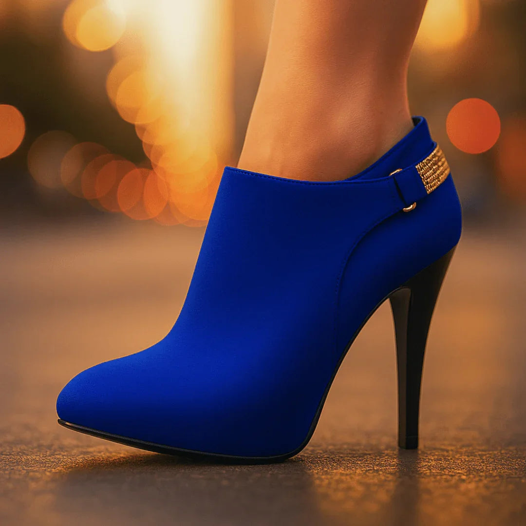 Velvet Ankle Boots Aurora Bell