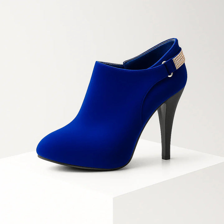 Velvet Ankle Boots Aurora Bell