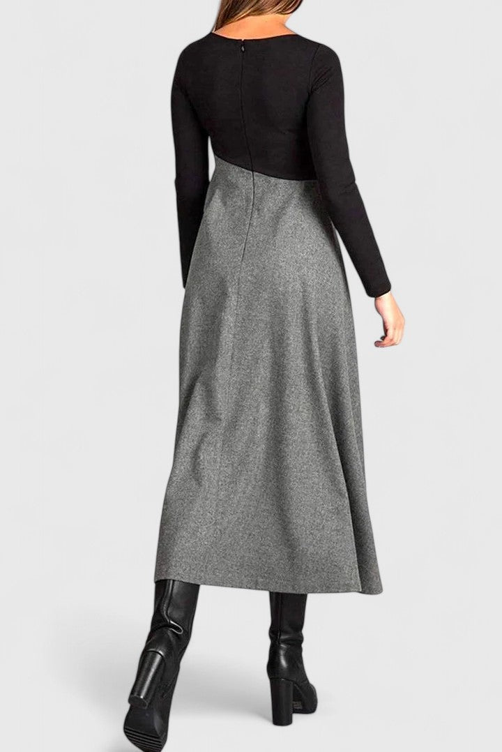 Clara | Elegant Long Sleeve Maxi Dress