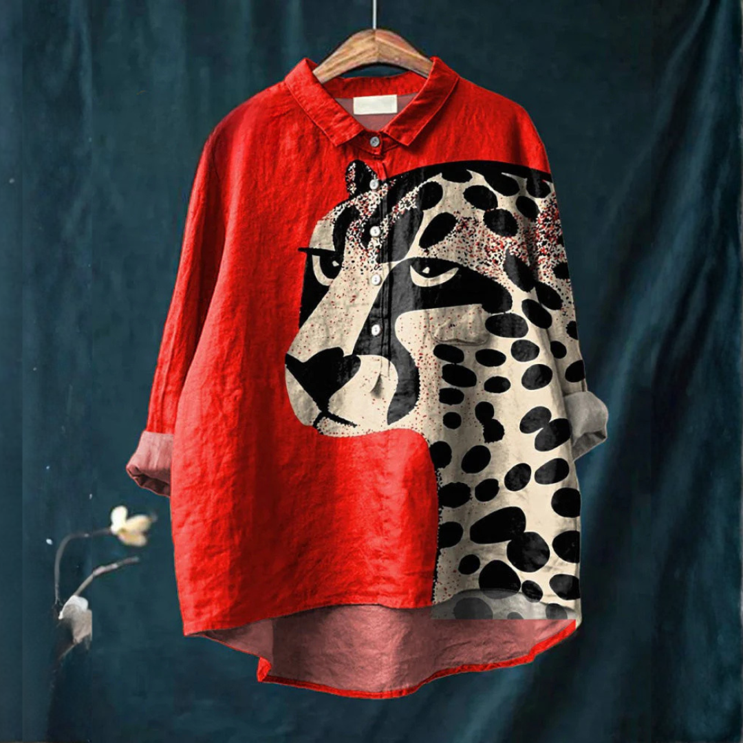 Ornella – Linen Patterned Shirt