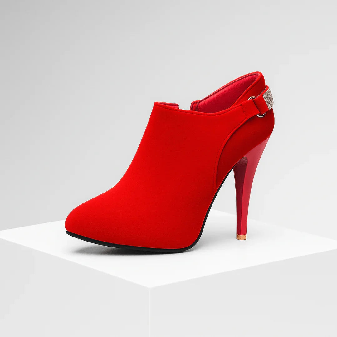 Velvet Ankle Boots Aurora Bell