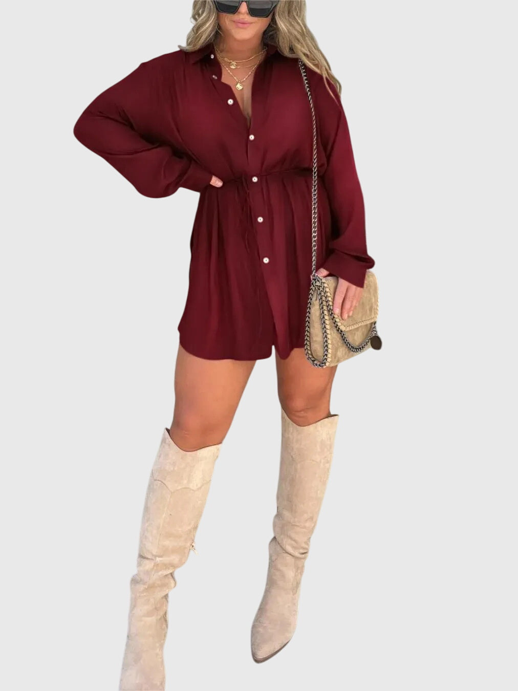 Clara | Elegant Romper Dress