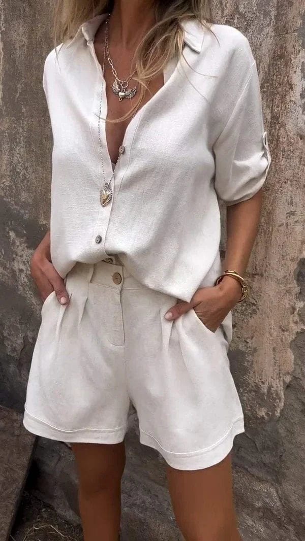 Melda - Set Buttoned Light