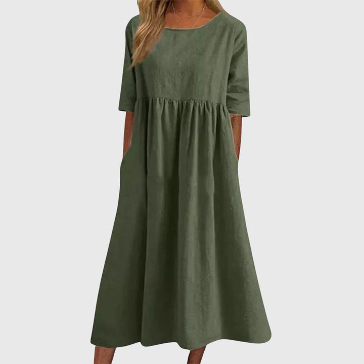 Clara | Elegant Short-Sleeved Dress