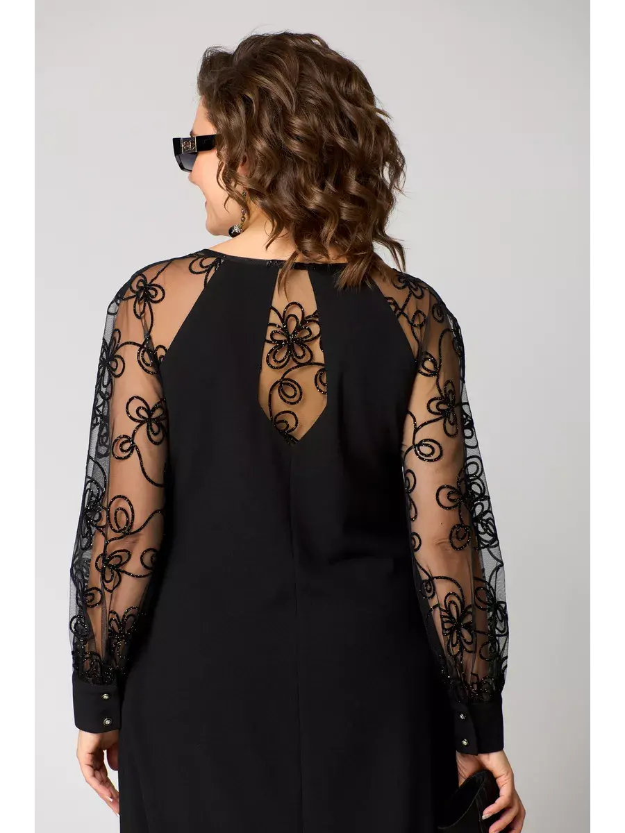 Isabella - Elegant Dress with Lace Sleeves