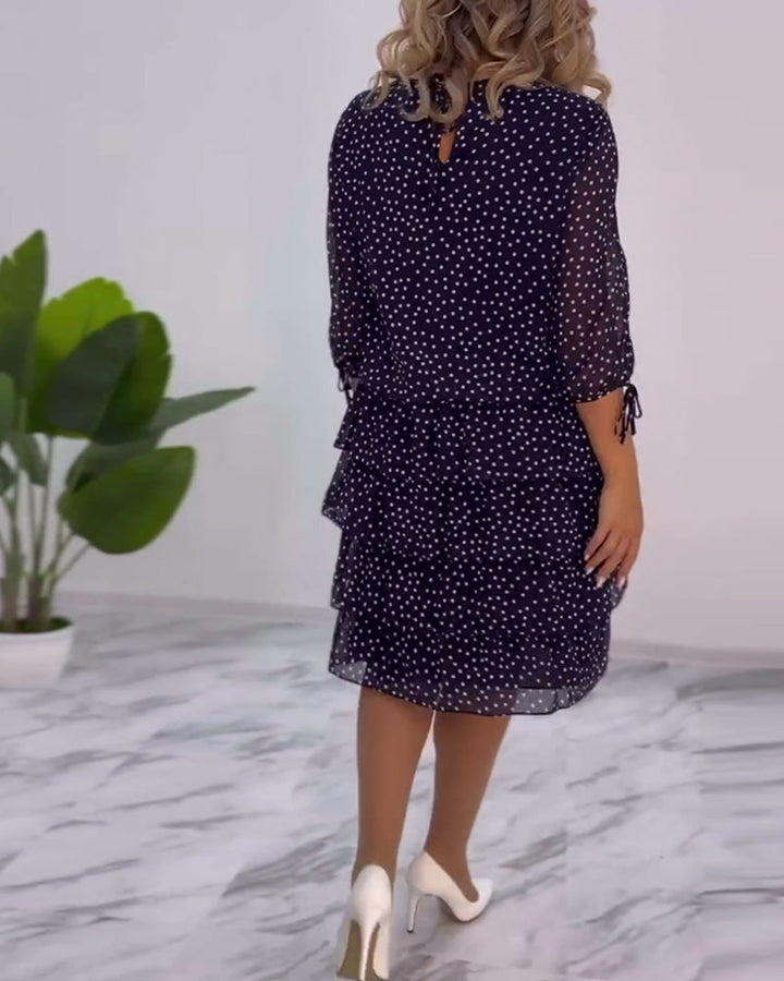 Giulia - Polka Dot Dress Fluid Elegance