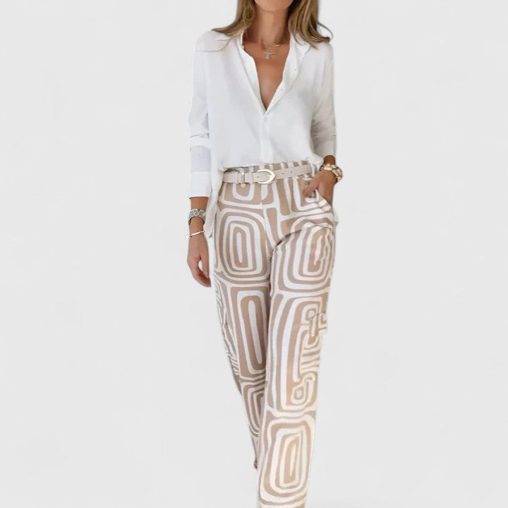 Clara | Elegant Two-Piece Set (Includes a Free Belt)