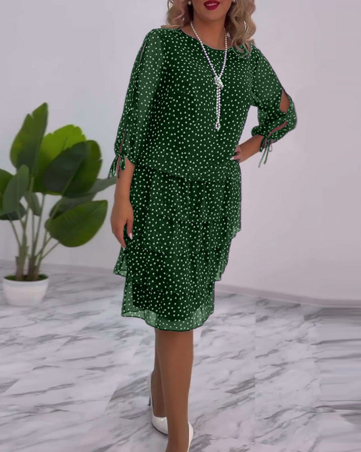Giulia - Polka Dot Dress Fluid Elegance