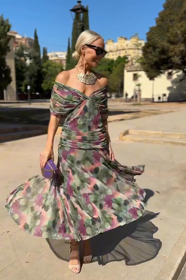 Lorenza™ | Elegant Maxi Wedding Guest Dress