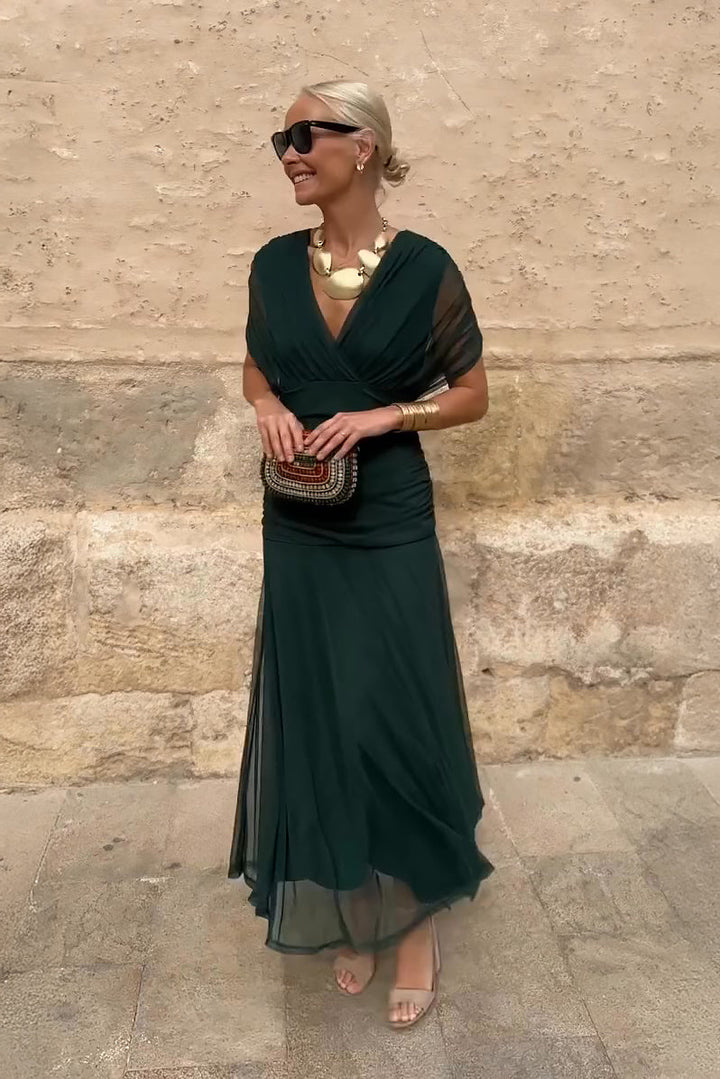 Lorenza™ | Elegant Maxi Wedding Guest Dress