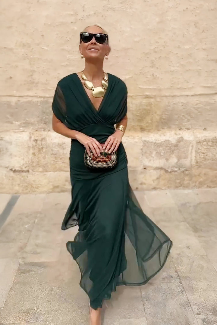 Lorenza™ | Elegant Maxi Wedding Guest Dress