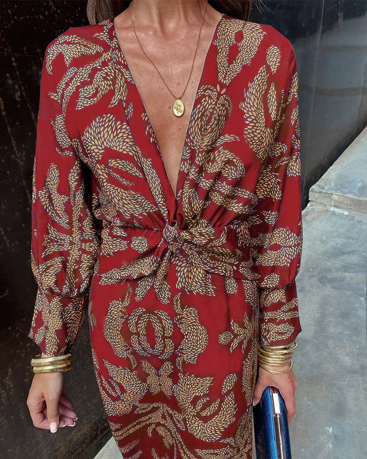 Bláithín | Floral Long Sleeve Dress