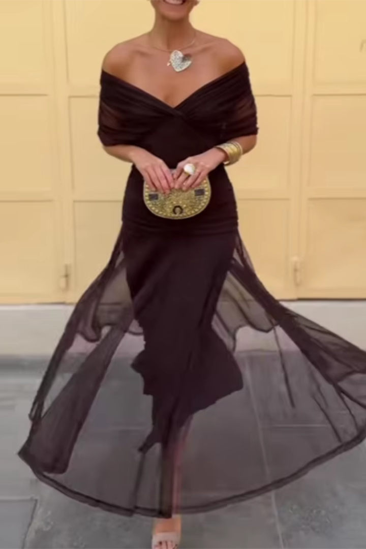 Lorenza™ | Elegant Maxi Wedding Guest Dress