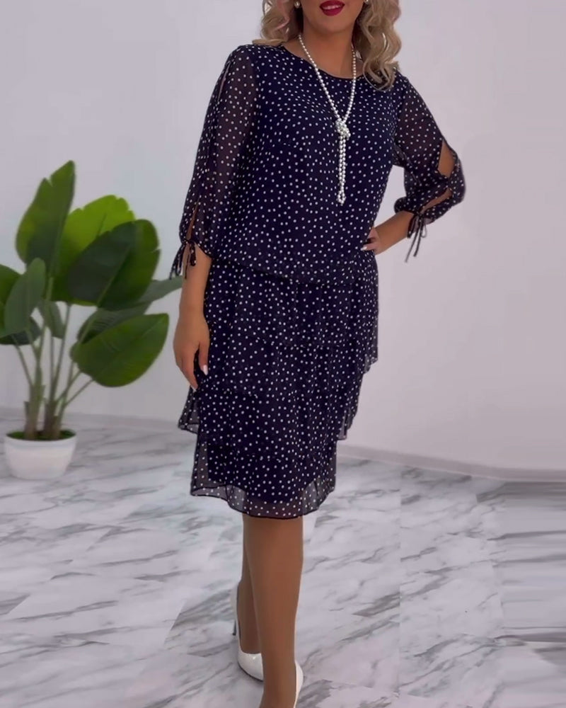 Giulia - Polka Dot Dress Fluid Elegance