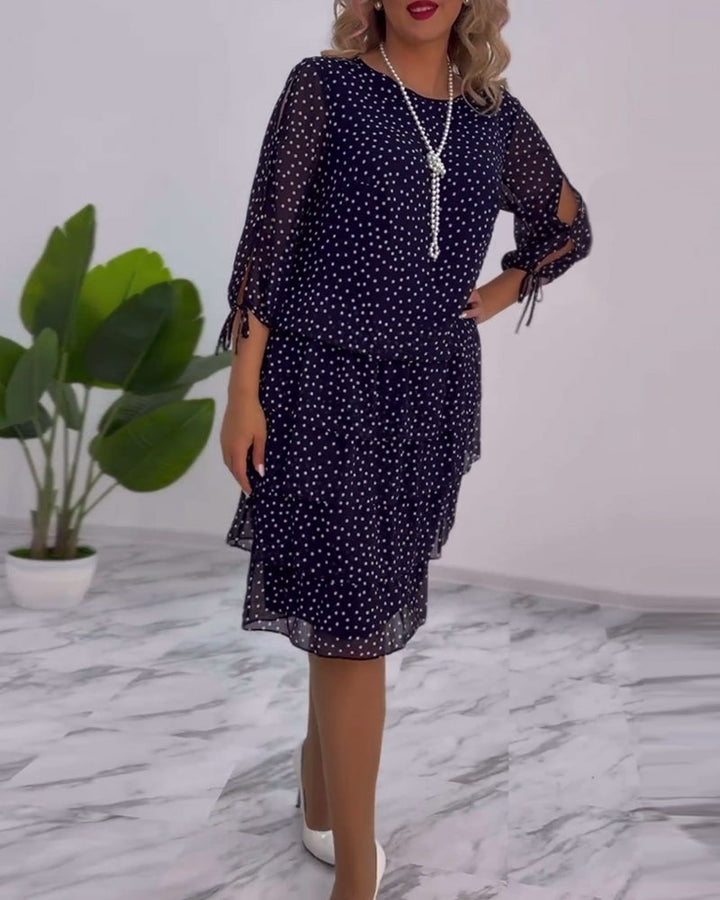 Giulia - Polka Dot Dress Fluid Elegance