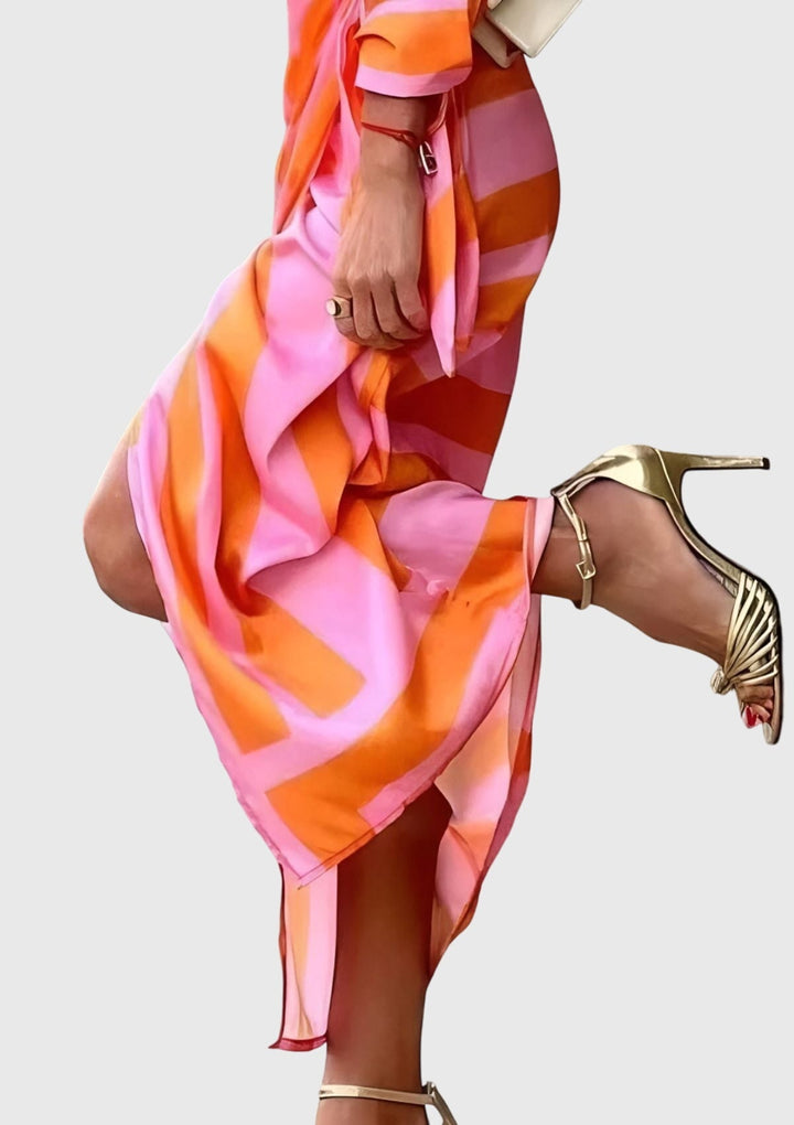 Clara | Elegant Wrap Dress with Print