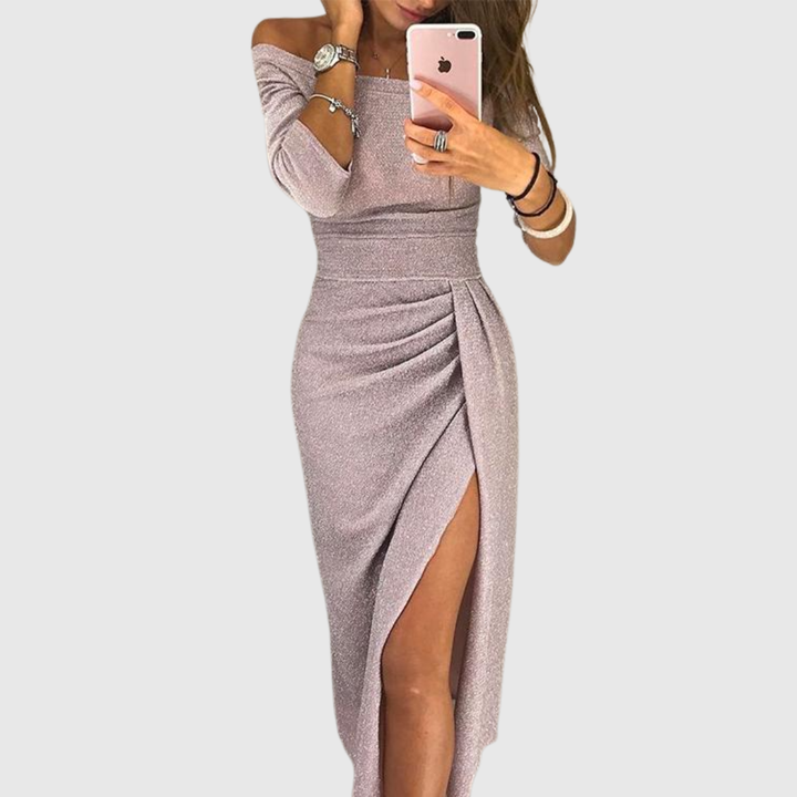 Báirbre | Halter Neck Maxi Dress