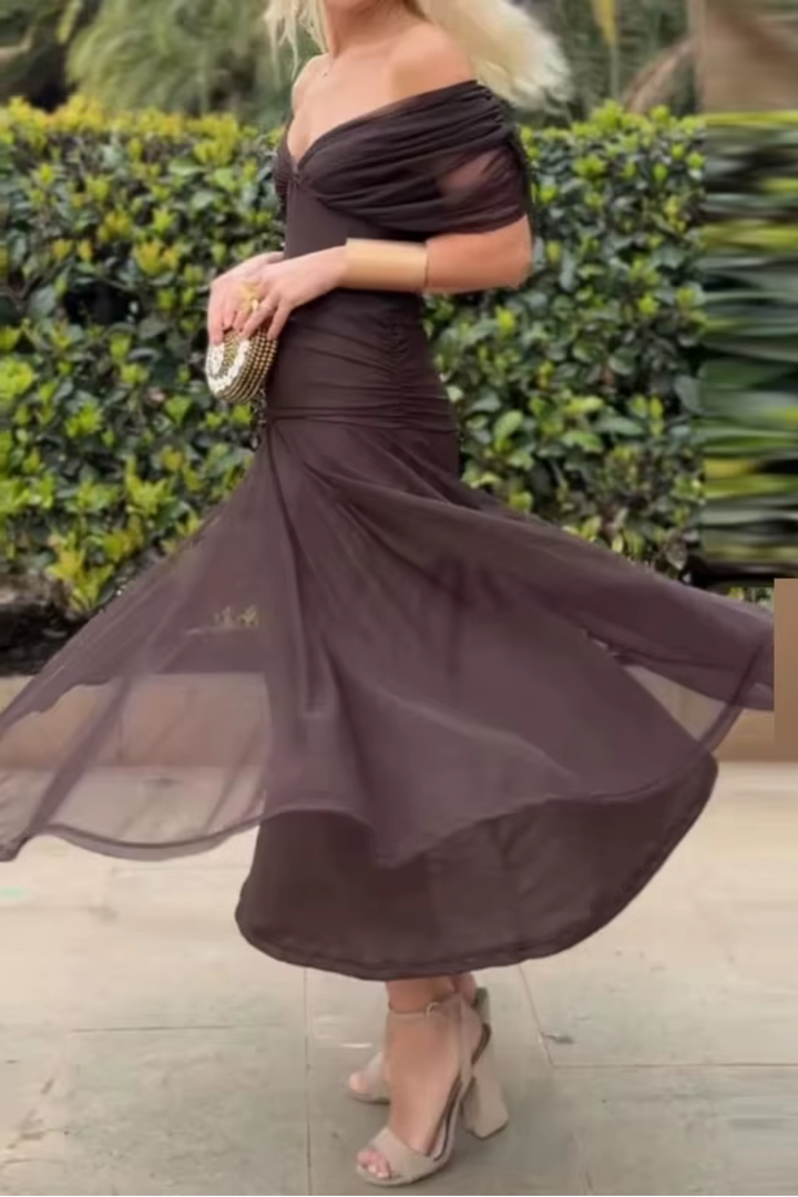 Lorenza™ | Elegant Maxi Wedding Guest Dress