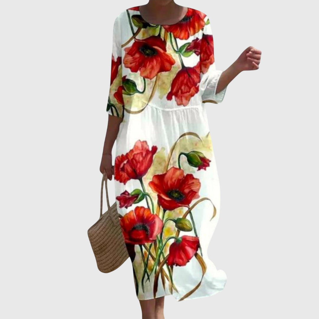 Clara | Stylish Floral Maxi Dress