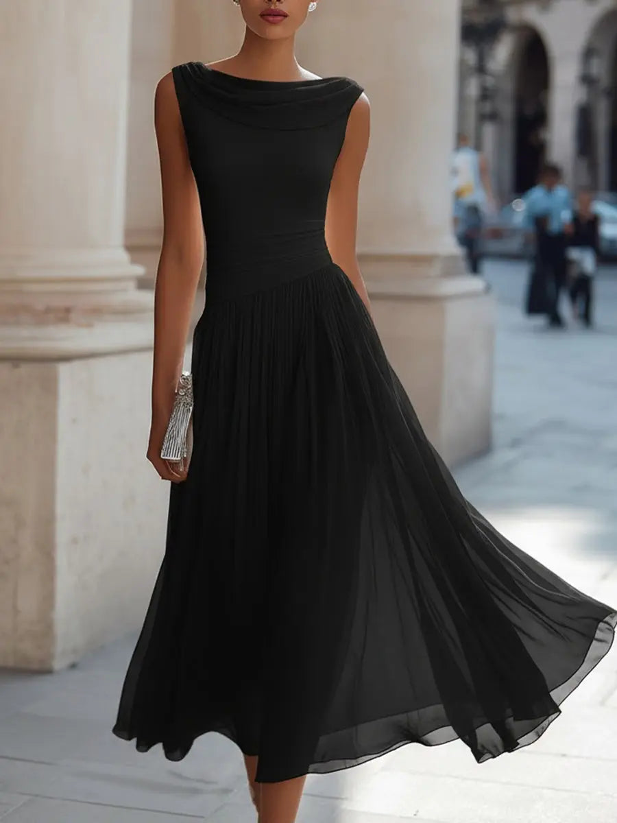 Lara - White Chiffon Dress
