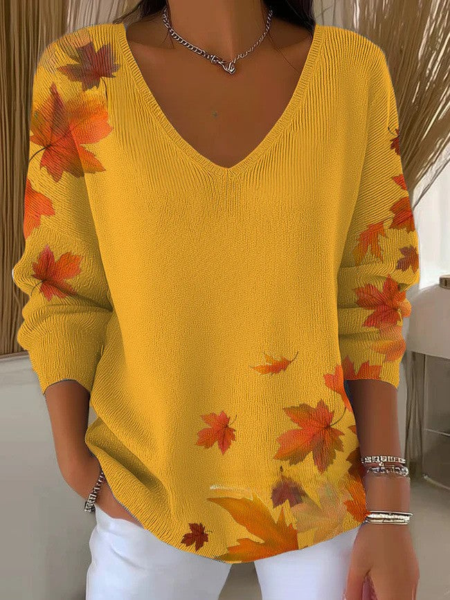 Harper – Colorful Sweater with V-Neck