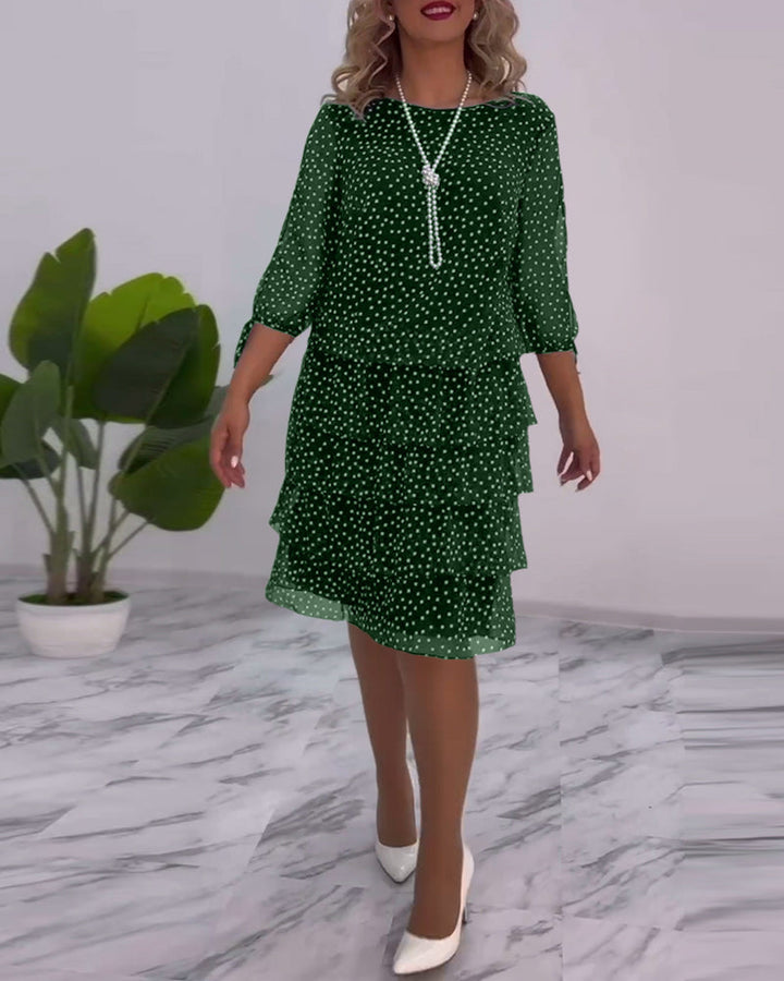 Giulia - Polka Dot Dress Fluid Elegance