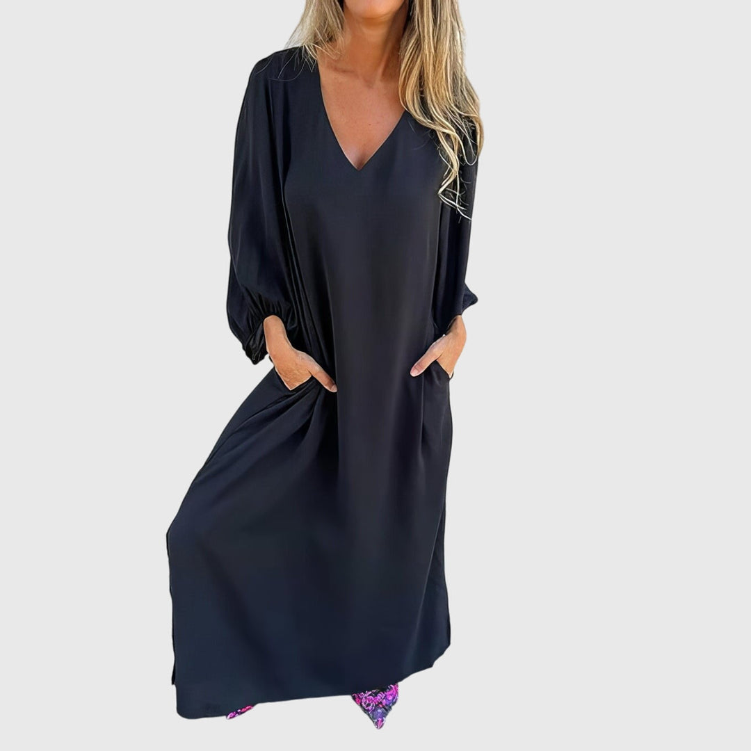 Clara | Long Boho Dress with Pockets