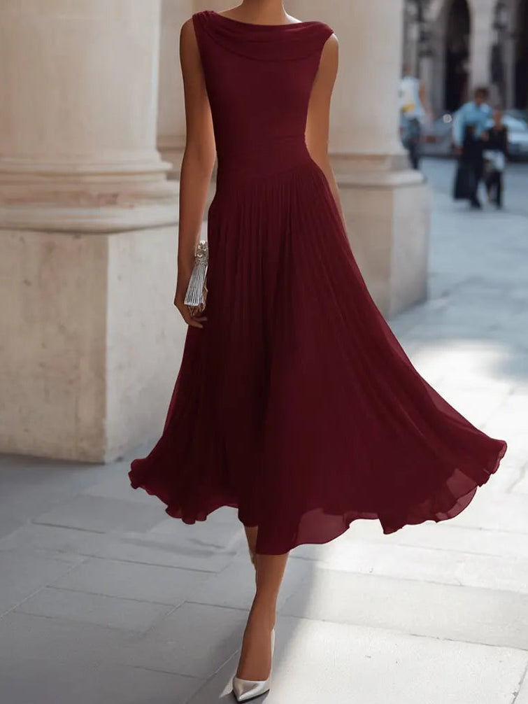 Lara - White Chiffon Dress