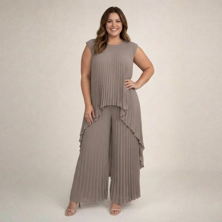 Halina | Elegant Pleated Set