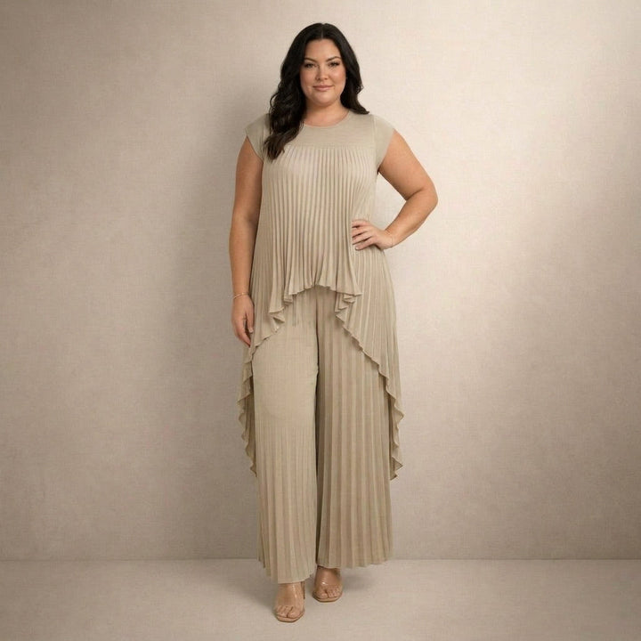 Halina | Elegant Pleated Set