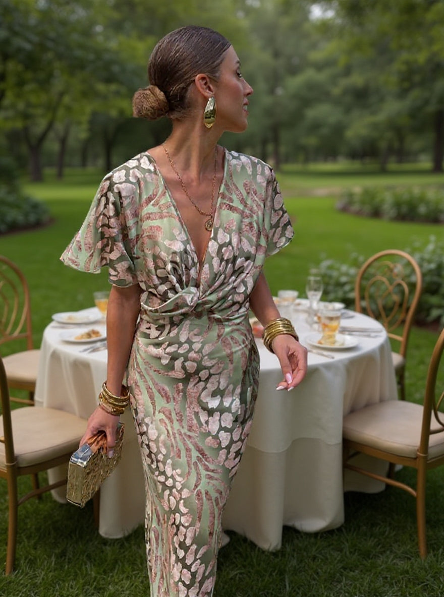 Emmeline™  - COPPER MIDI DRESS