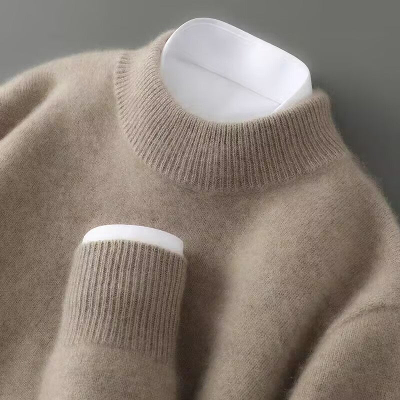 Silvia - Elegant Cashmere Sweater (Brown)