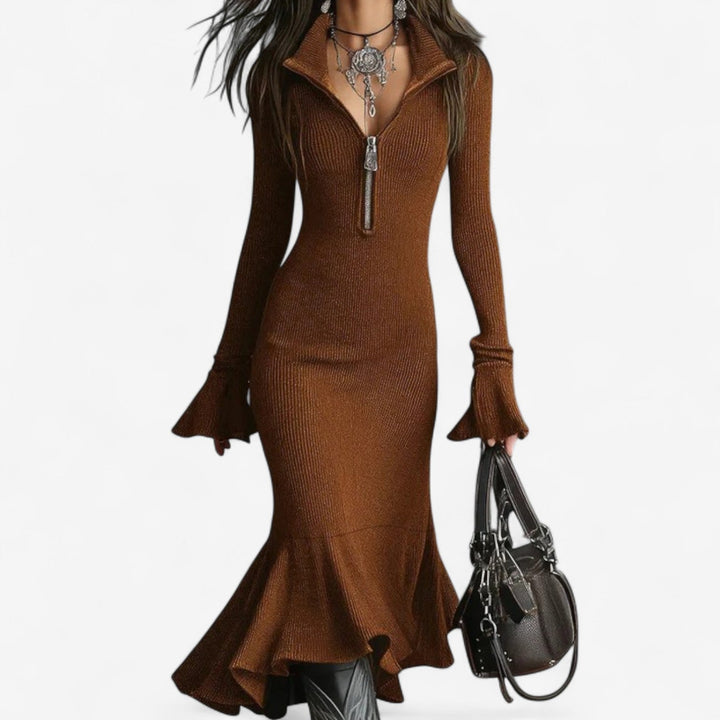 Maud™ Zip Collar Dress