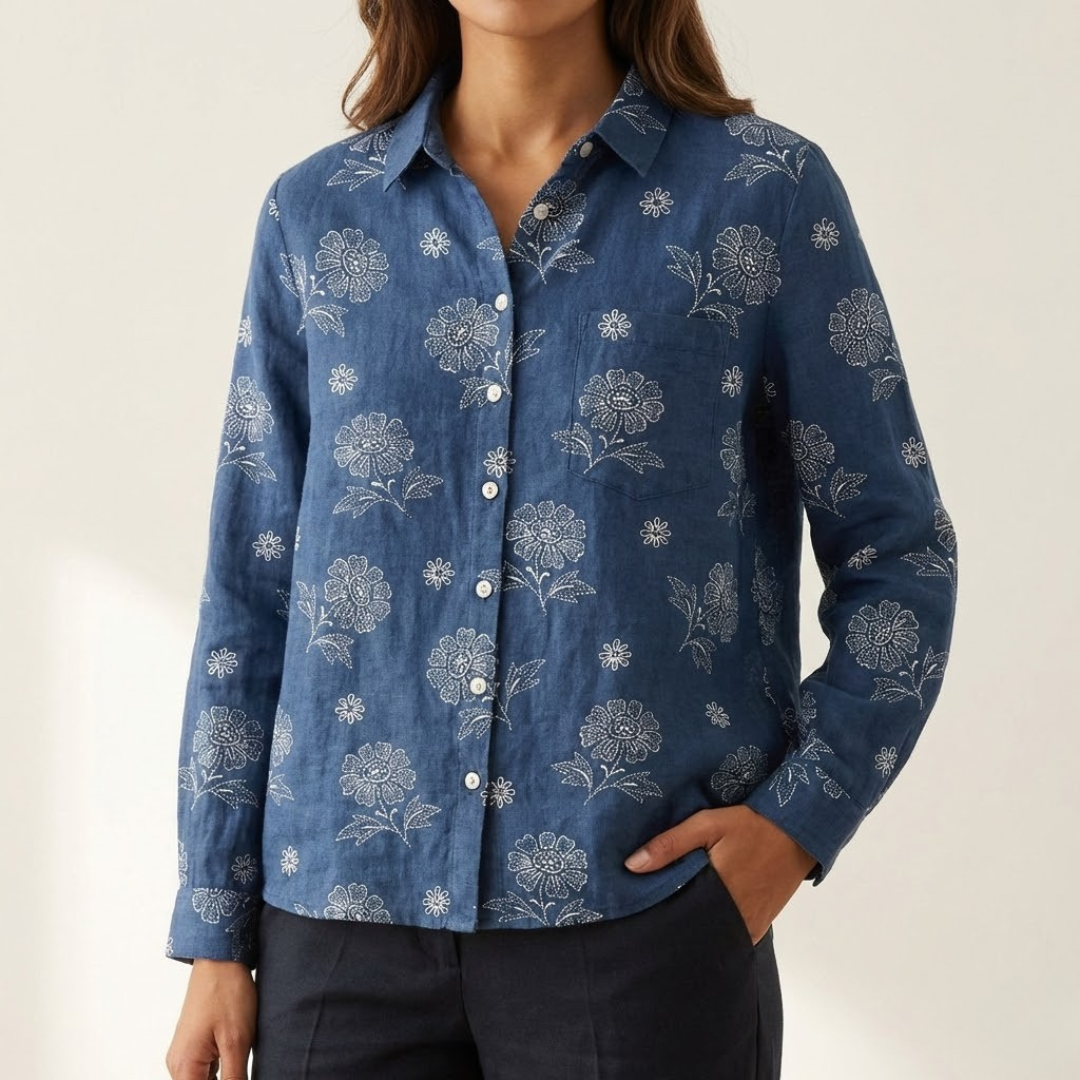 Tiziana – Linen Patterned Shirt