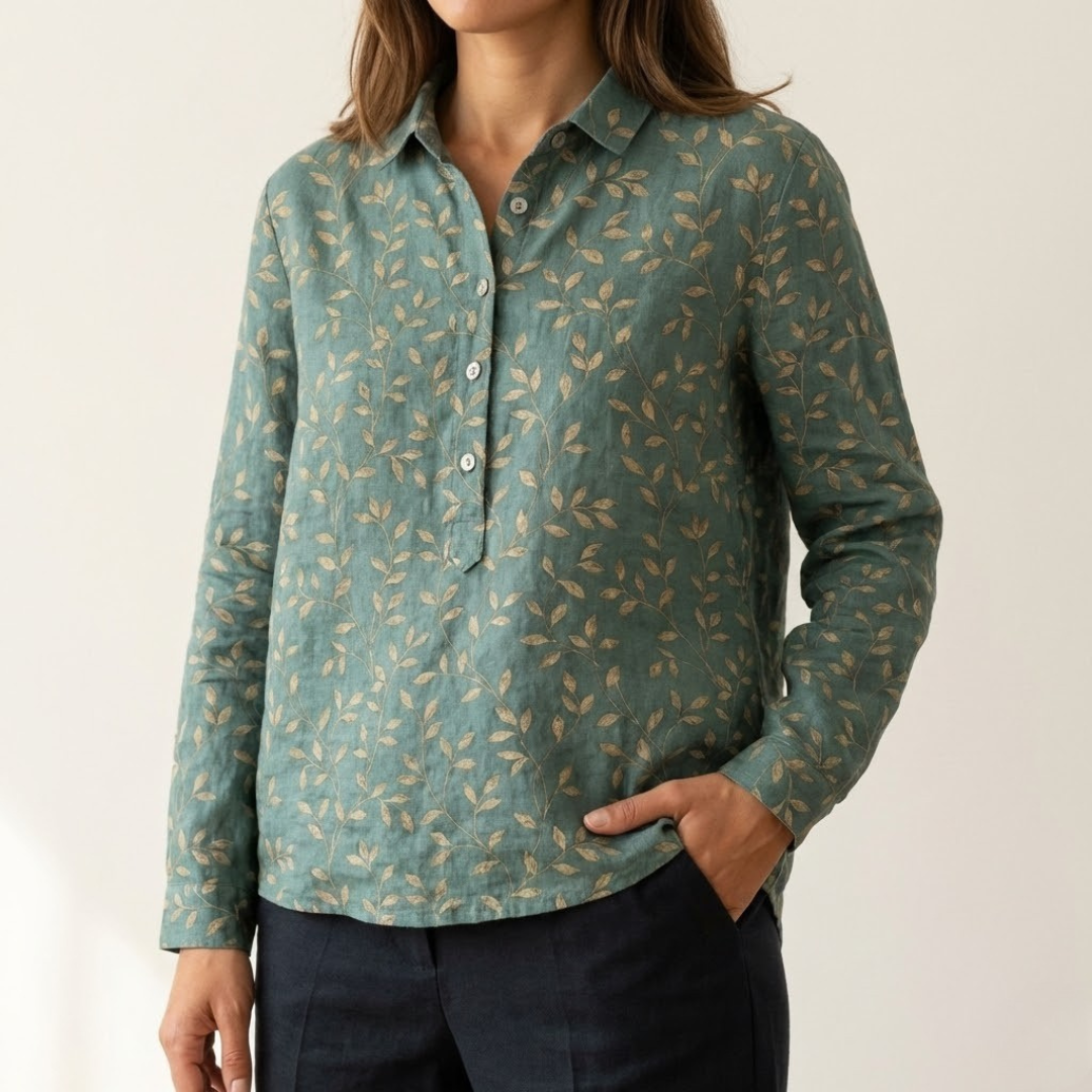 Tiziana – Linen Printed Shirt