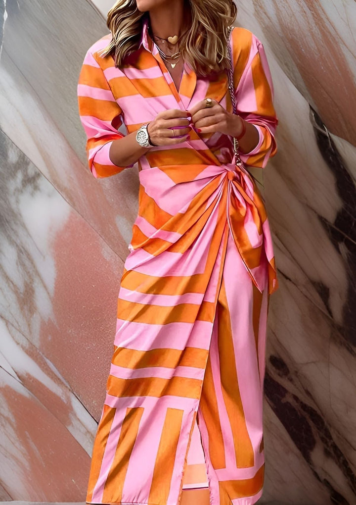 Olivia – Printed Wedding Guest Maxi Dress